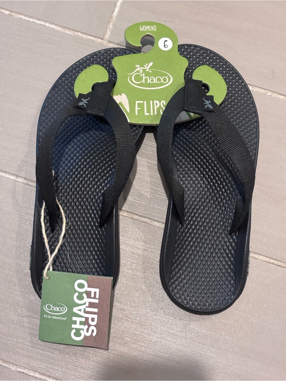 Chaco Women's Black Flip Flop Sandals